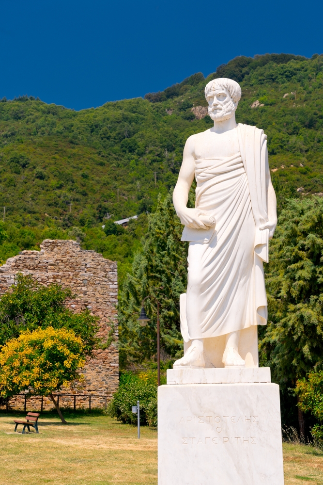 Aristotle statue at stagira